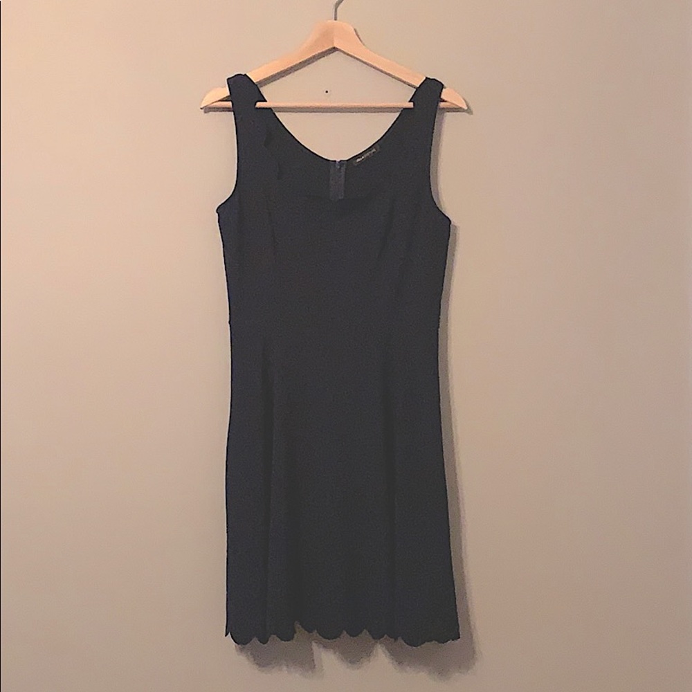 Scalloped Navy Cocktail dress